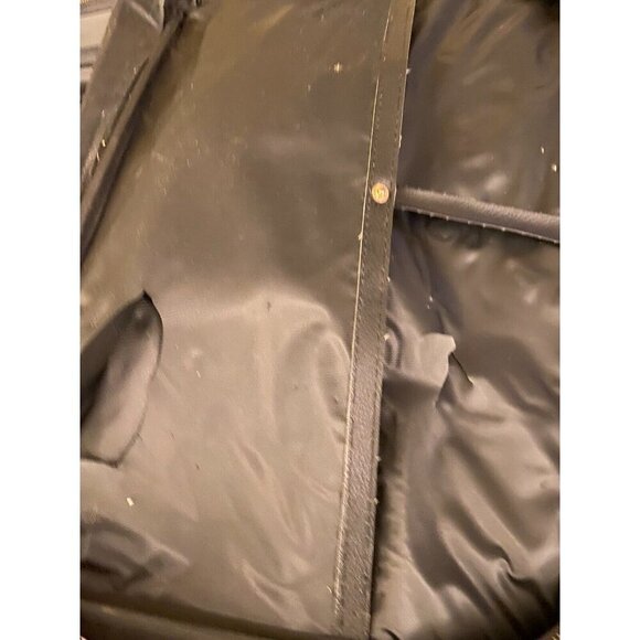 Vintage 60s suitcase carrying case Black White Floral Made in Japan Rare - Picture 3 of 5